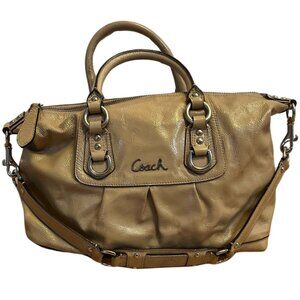 COACH Ashley Patent Leather Satchel Shoulder Bag 2-WAY